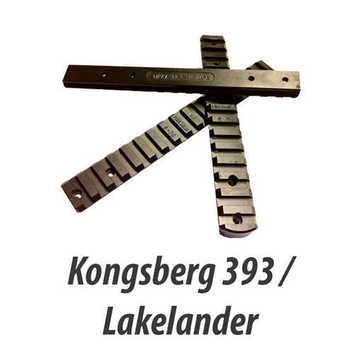 KONGSBERG/LAKELANDER 393 - montage skinne - Picatinny/Stanag Rail  STEEL